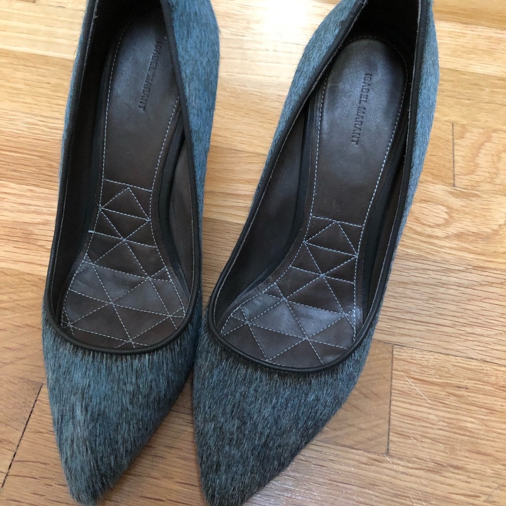 brand new Isabel Marant poppy Calf hair pumps
